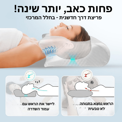 כרית אורטופדית - להקלה על כאבי הצוואר